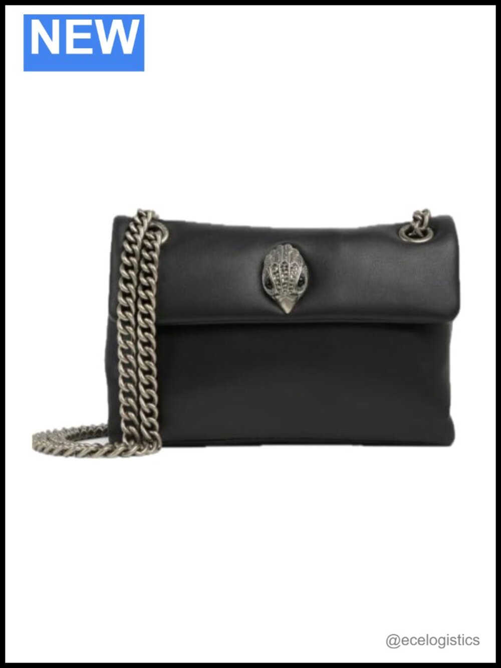 Leather Mini Satchel Convertible Chain Shoulder Bag